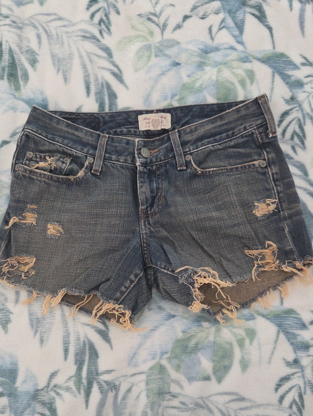 Abercrombie & Fitch Distressed Denim Shorts